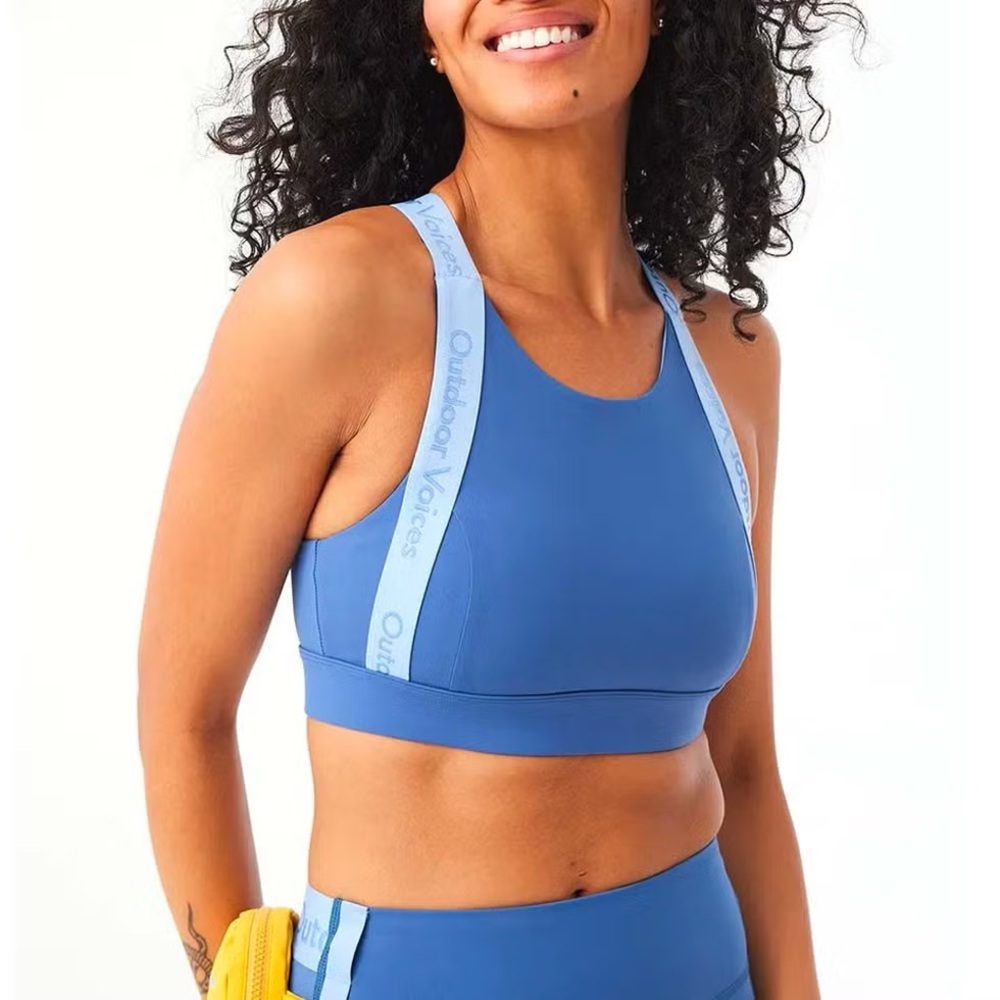 Outdoor Voices Snacks Bra Denim / Sky Blue